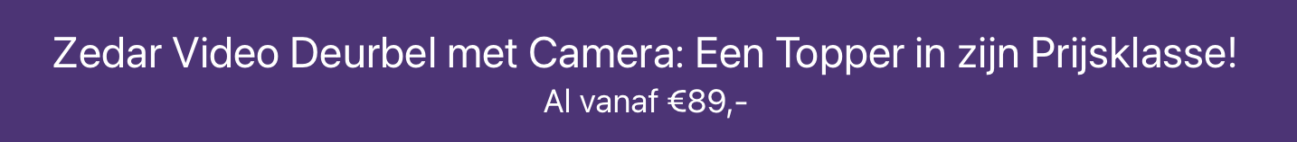 zedar video deurbel aanbieding